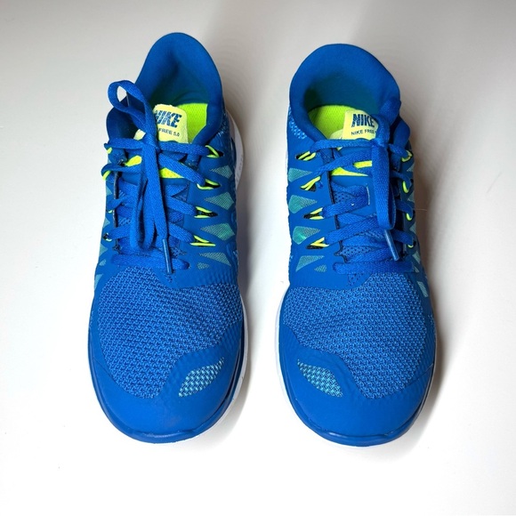 Nike Free 5.0 Men’s Running Shoes Blue Green Sneakers 642198-401 Size- 7 - Picture 2 of 9